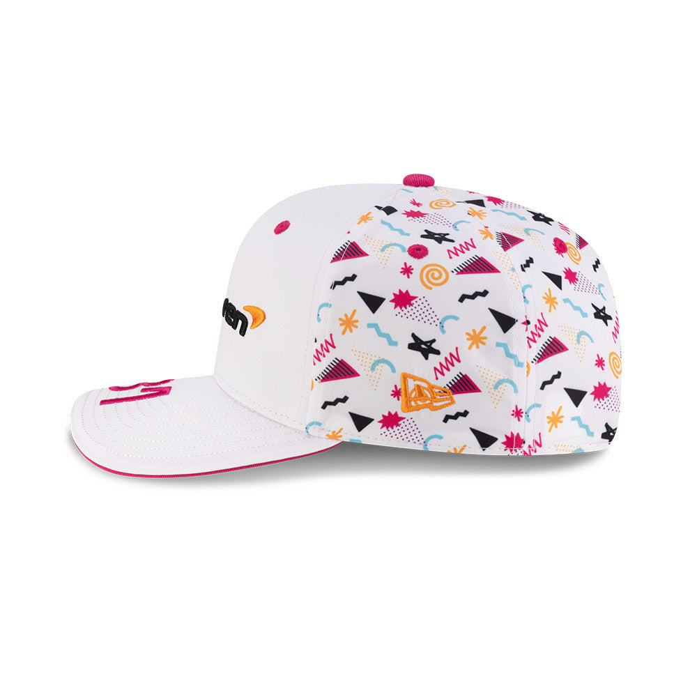 McLaren Baseball Cap, Miami, Oscar Piastri, New Era, 9SEVENTY SS, White 🔥