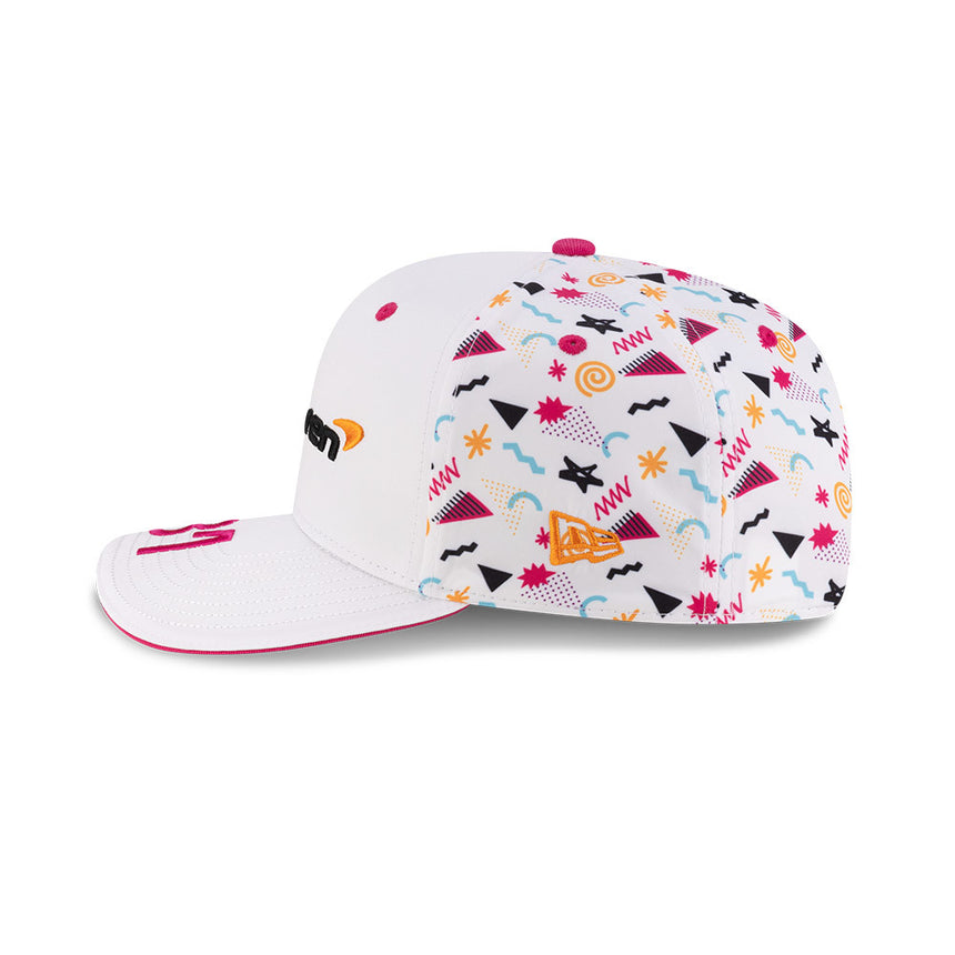 McLaren Baseball Cap, Miami, Oscar Piastri, New Era, 9SEVENTY SS, White 🔥