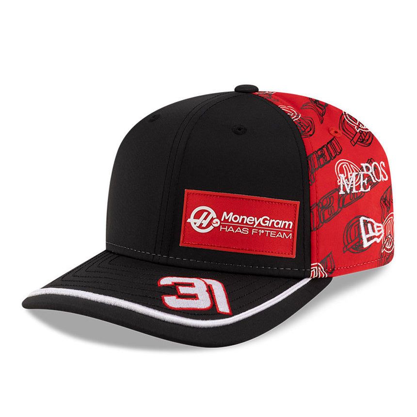 Gorra de béisbol Haas F1, Japón SE, Esteban Ocon, New Era, 9SEVENTY, Negra 🔥