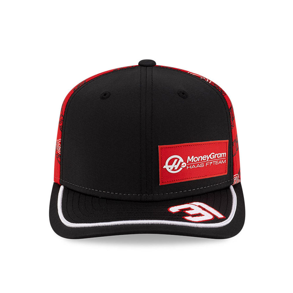 Gorra de béisbol Haas F1, Japón SE, Esteban Ocon, New Era, 9SEVENTY, Negra 🔥