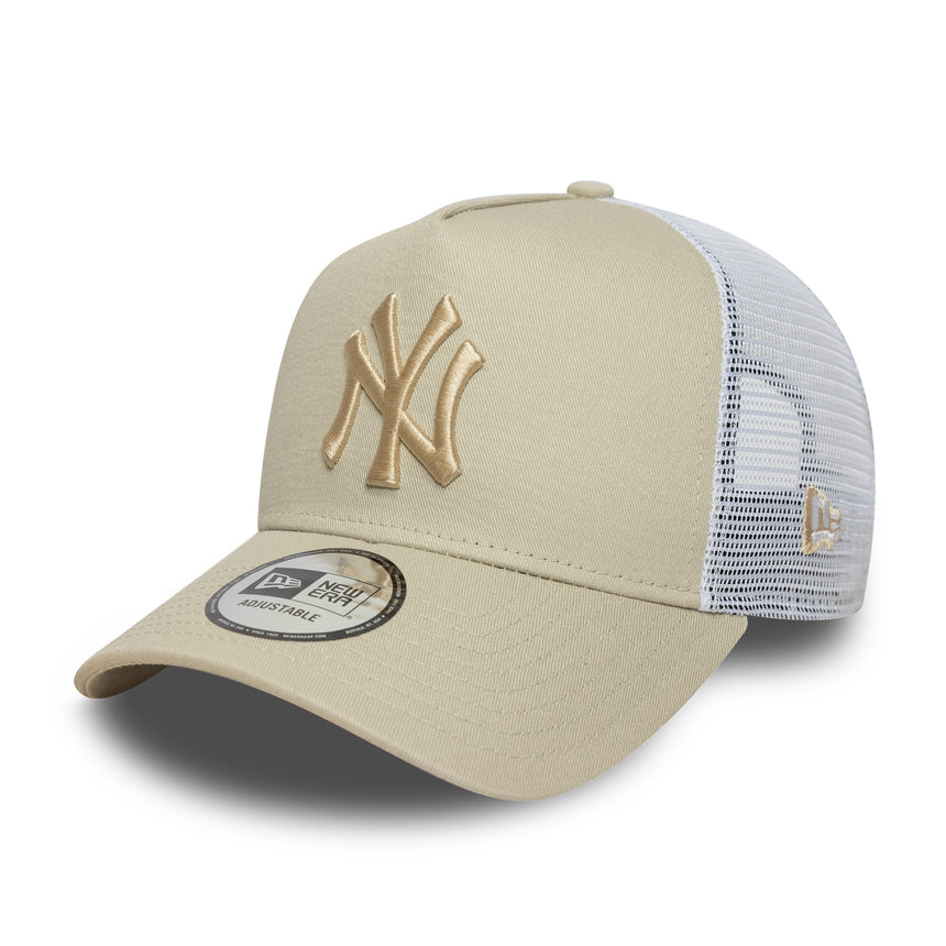 New York Yankees cap, New Era, trucker, essential, beige