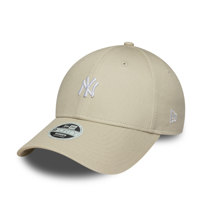New York Yankees cap, mini logo, New Era, 9FORTY, beige