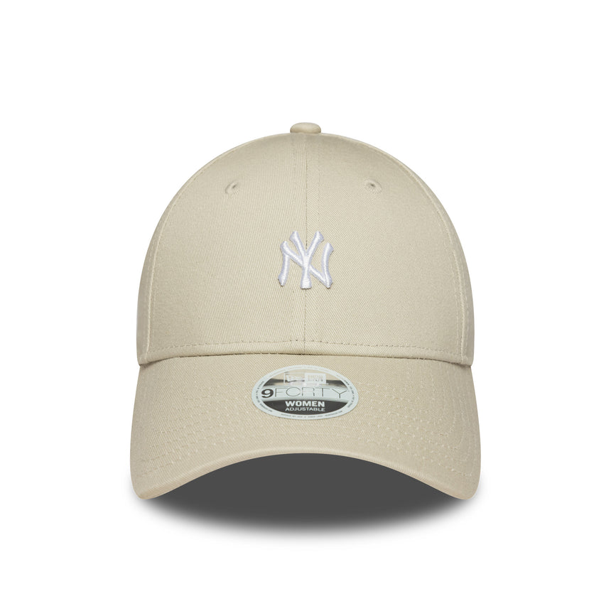 New York Yankees cap, mini logo, New Era, 9FORTY, beige