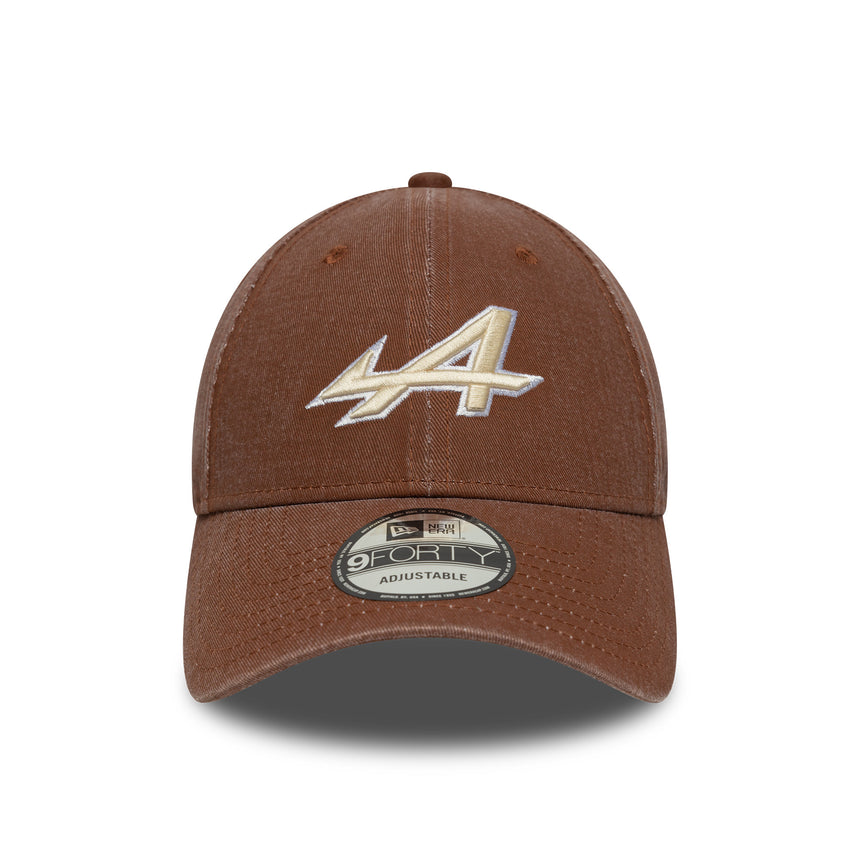 Alpine cap, washed, New Era, 9FORTY, brown