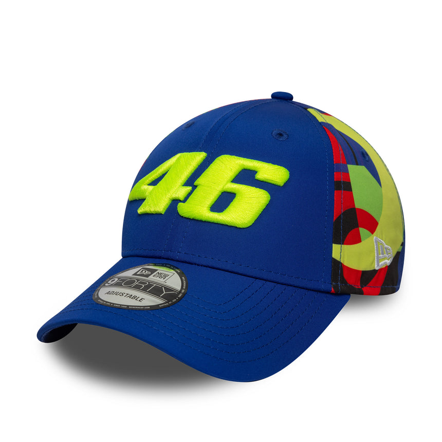 Valentio Rossi #46 cap, VR46, fan, New Era, 9FORTY, multicolour