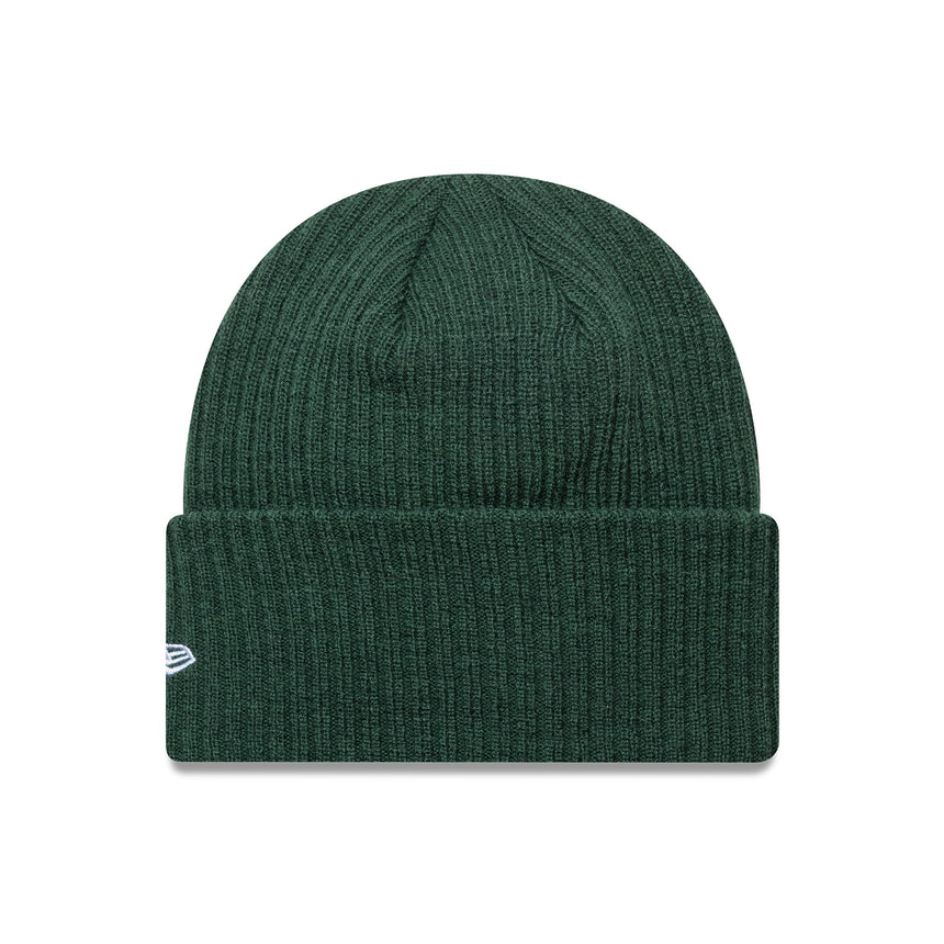 New York Yankees beanie, wide cuff, New Era, green