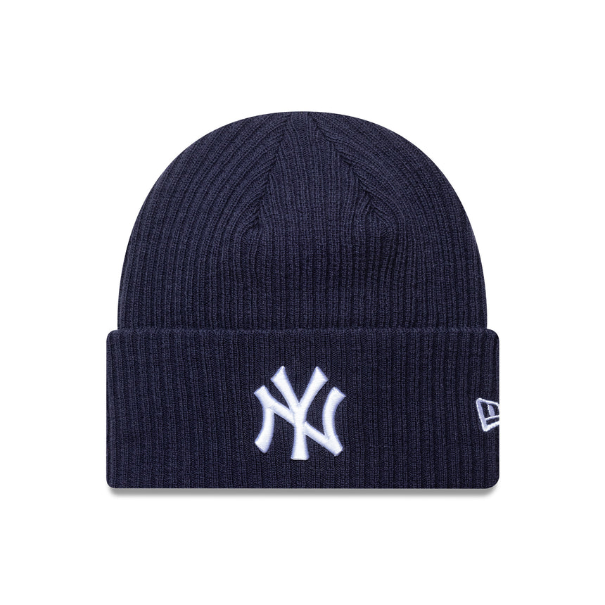 New York Yenkees beanie, wide cuff, New Era, blue