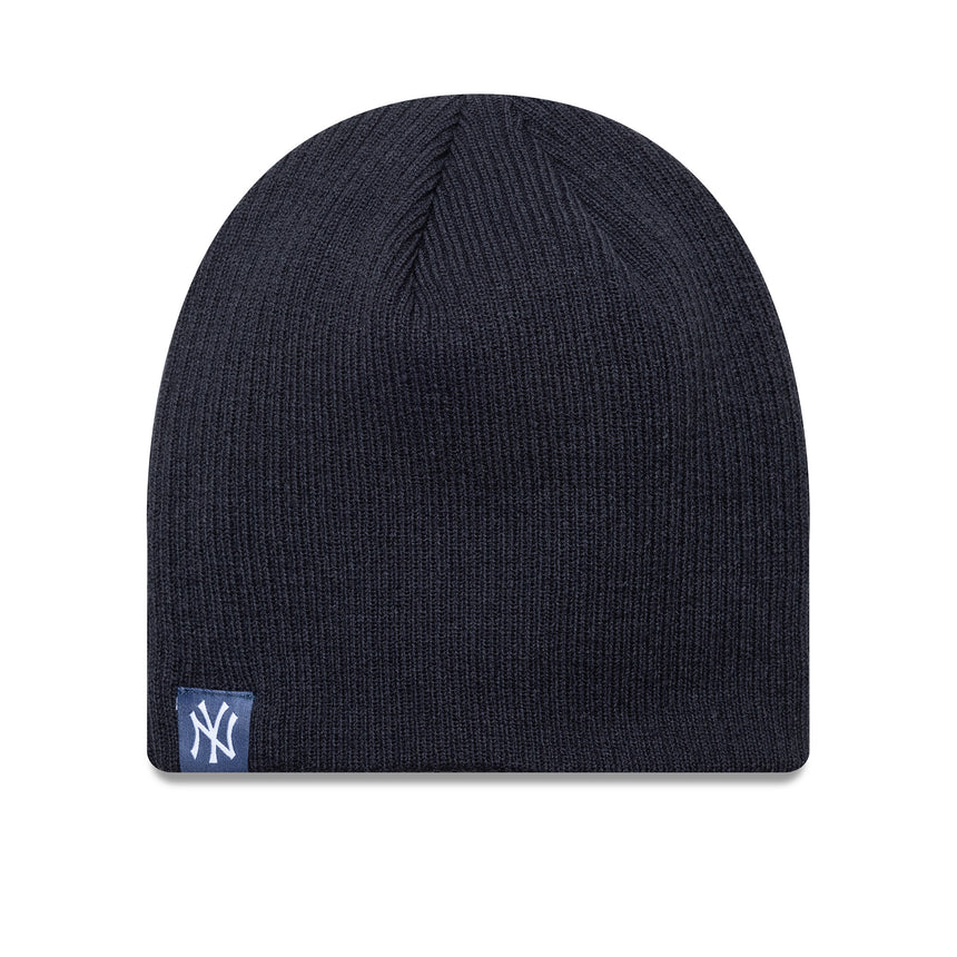 New York Yankees beanie, essential, skull knit New Era, blue