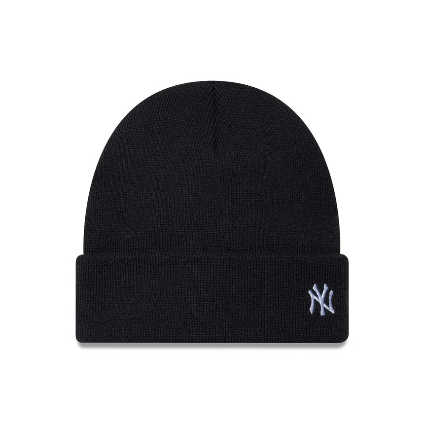New York Yankees beanie, mini logo, cuff, standard, blue