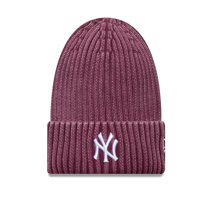 New York Yankees, washed beanie, MLB, New Era, red