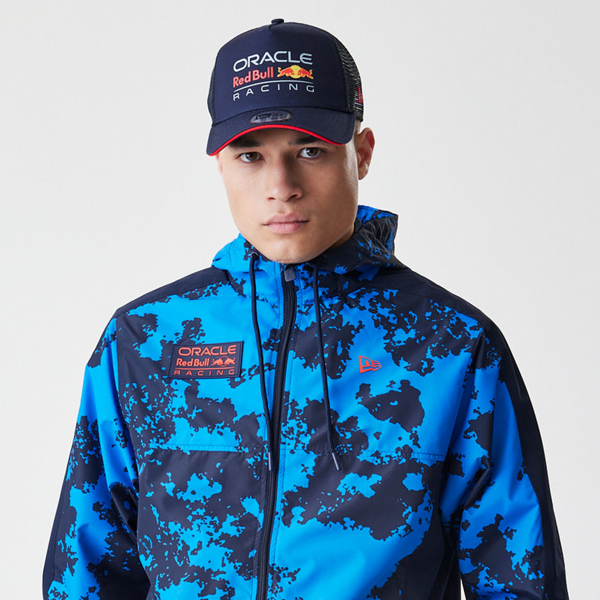 Red Bull Racing jacket, windrunner, New Era, camoflauge, blue
