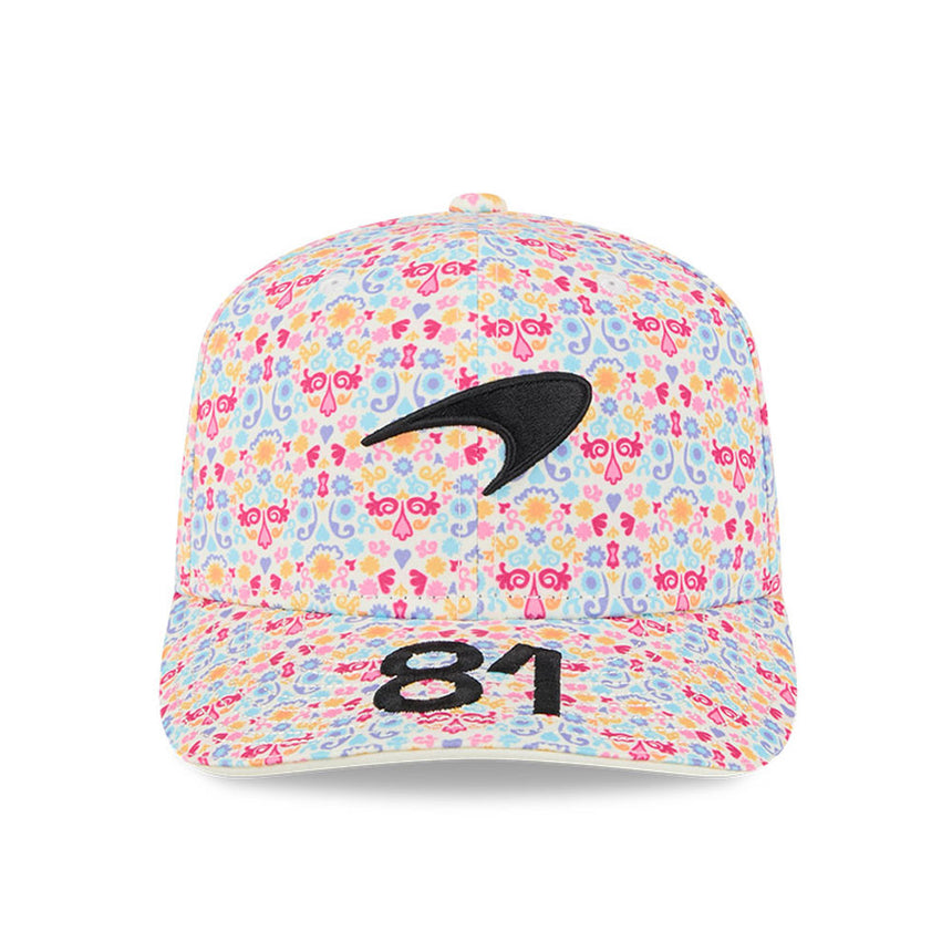 Mclaren cap, team, Oscar Piastri, Mexico special edition, New Era, 9SEVENTY, white