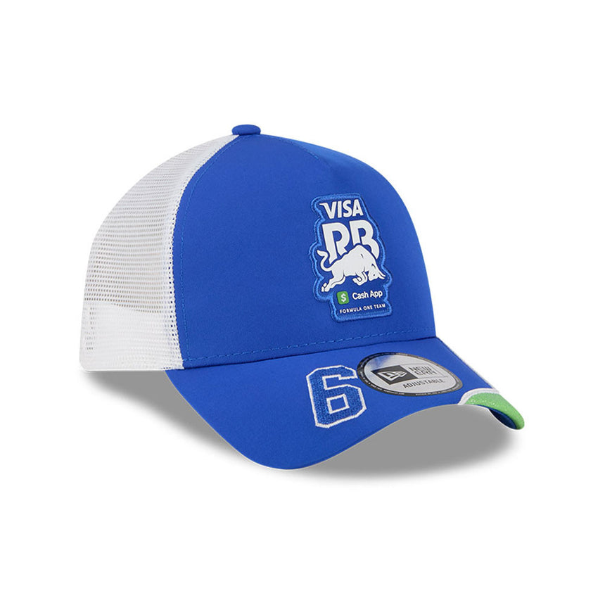 Visa RB cap, trucker, Las Vegas special edition, Isack Hadjar, New Era, 9FORTY, blue