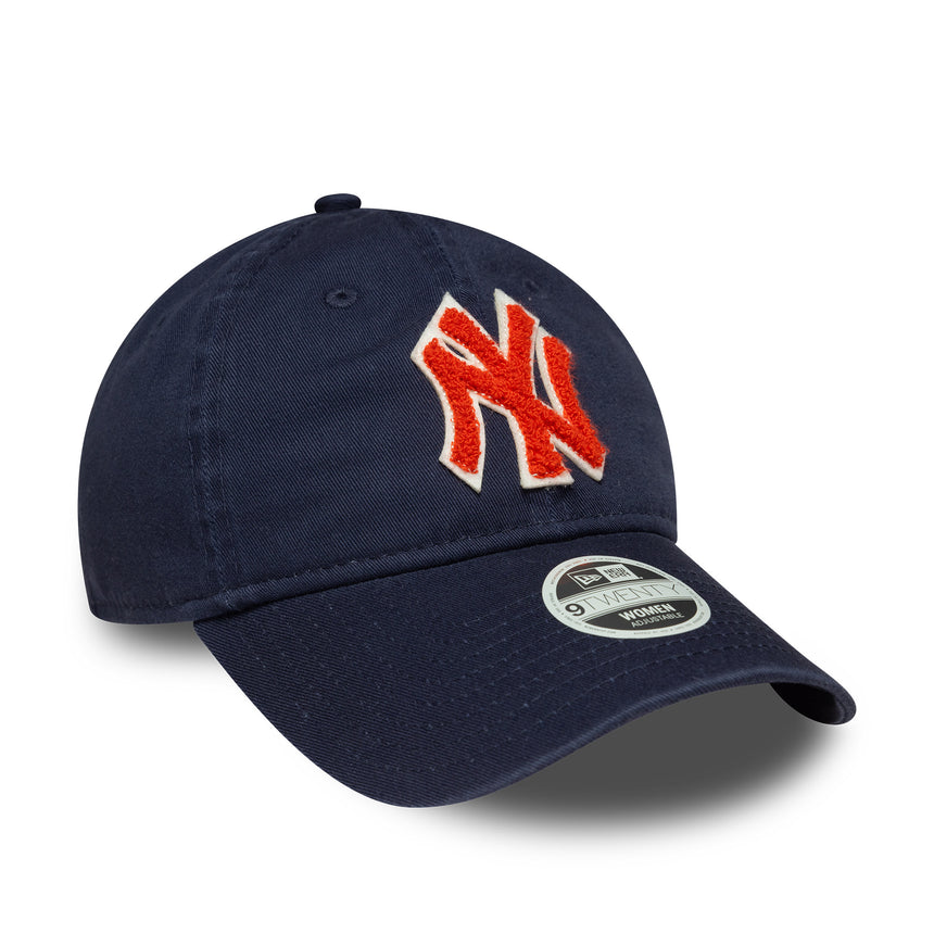 New York Yankees cap, boucle women, New Era, 9TWENTY, boucle, blue