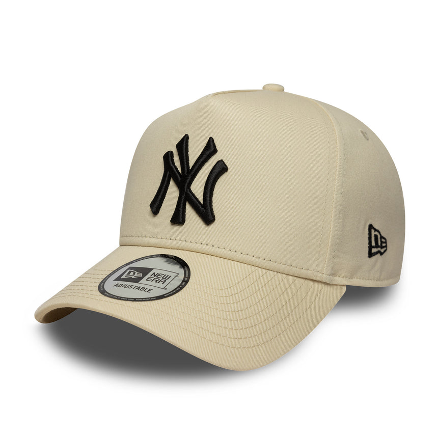 New York Yankees cap, beige SIDE PATCH, A-frame, New Era, 9FORTY, beige