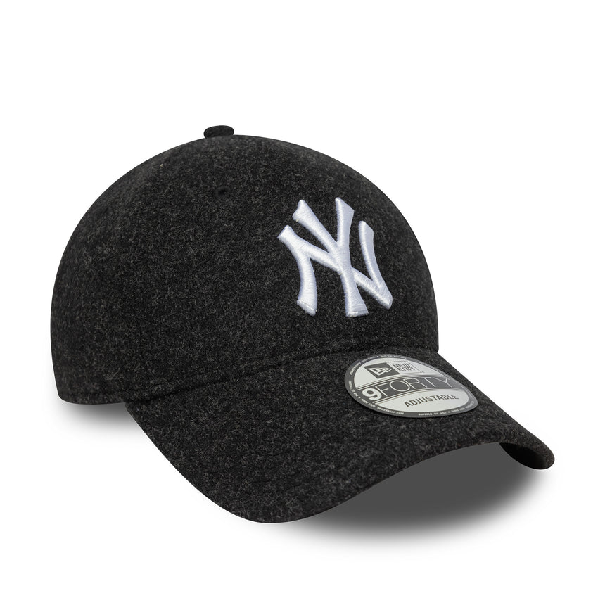 New York Yankees cap, melton, New Era, 9FORTY, black