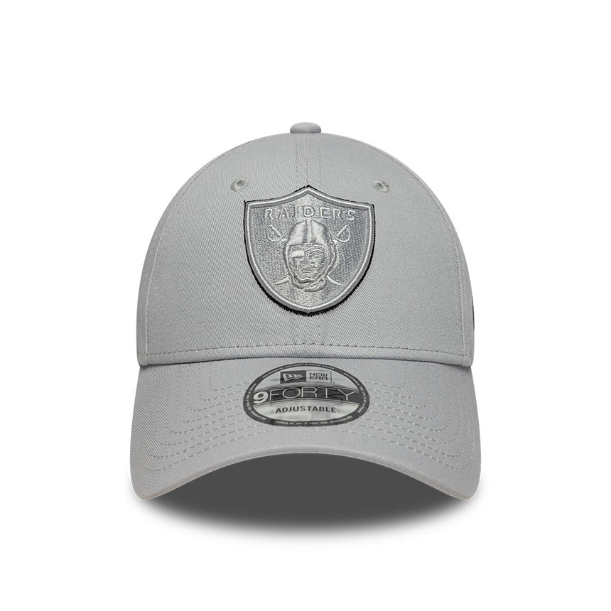 Los Angeeles Raiders cap, TEAM OUTLINE, New Era, 9FORTY, grey