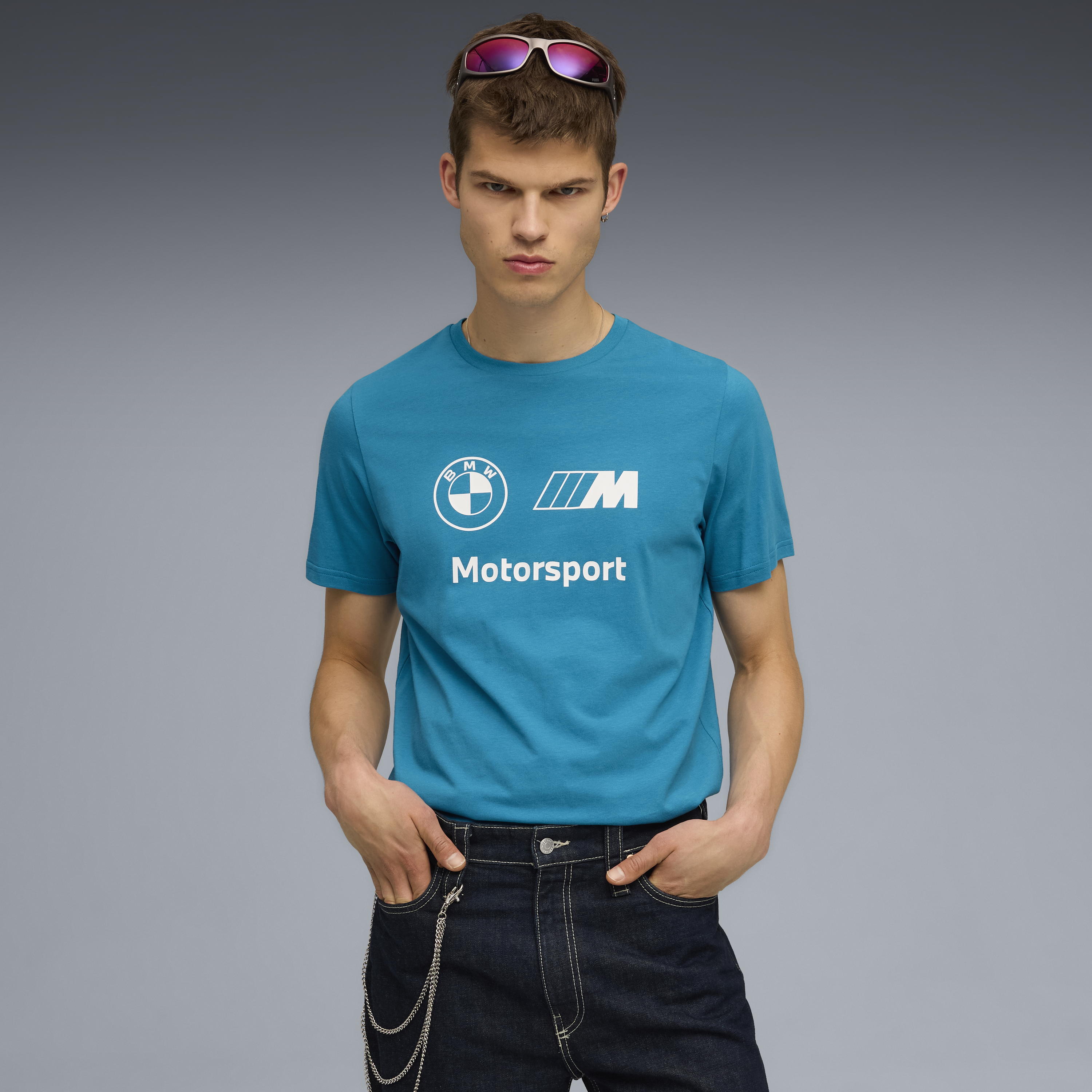 BMW logo t-shirt, Puma, Essential, MMS, blue š„