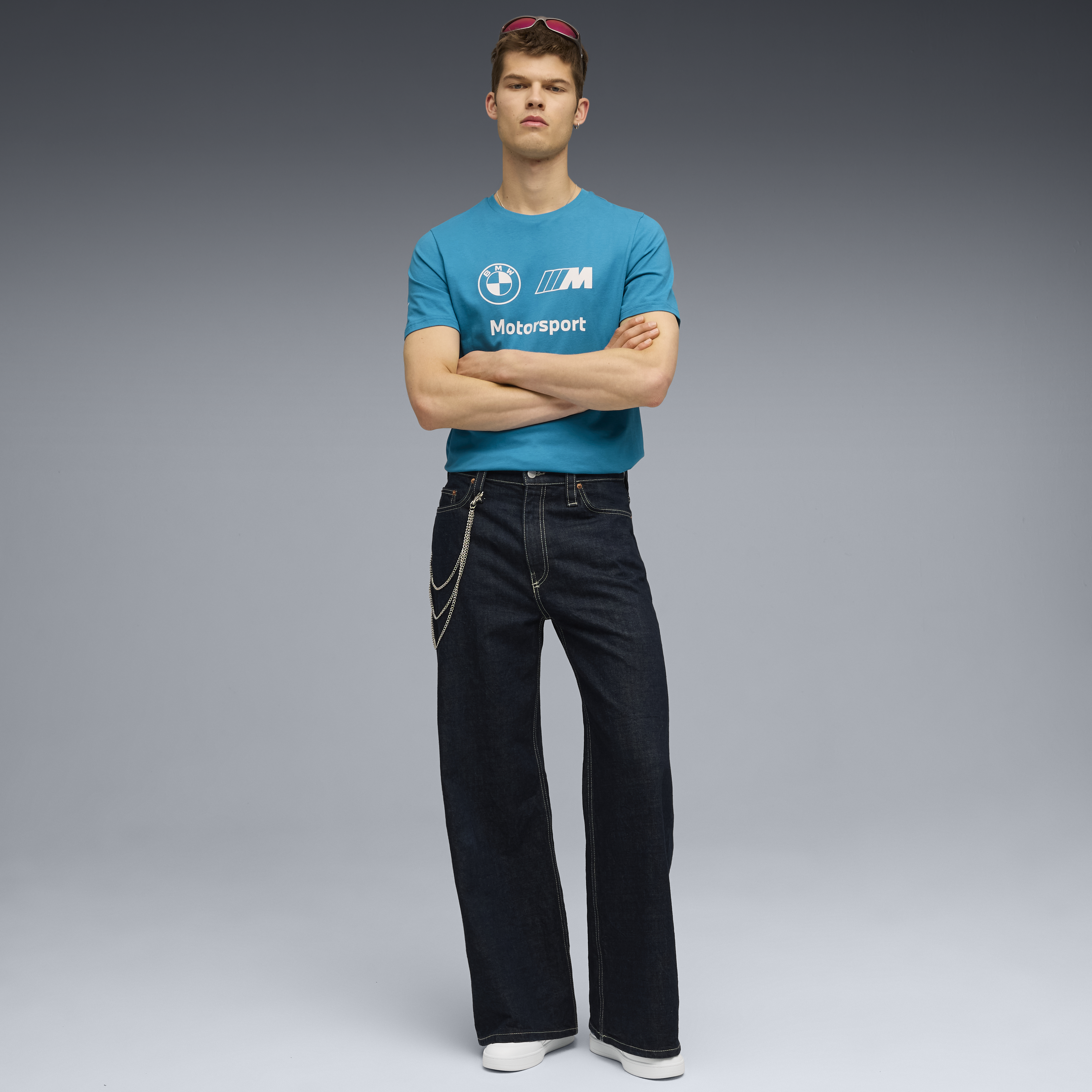 BMW logo t-shirt, Puma, Essential, MMS, blue š„