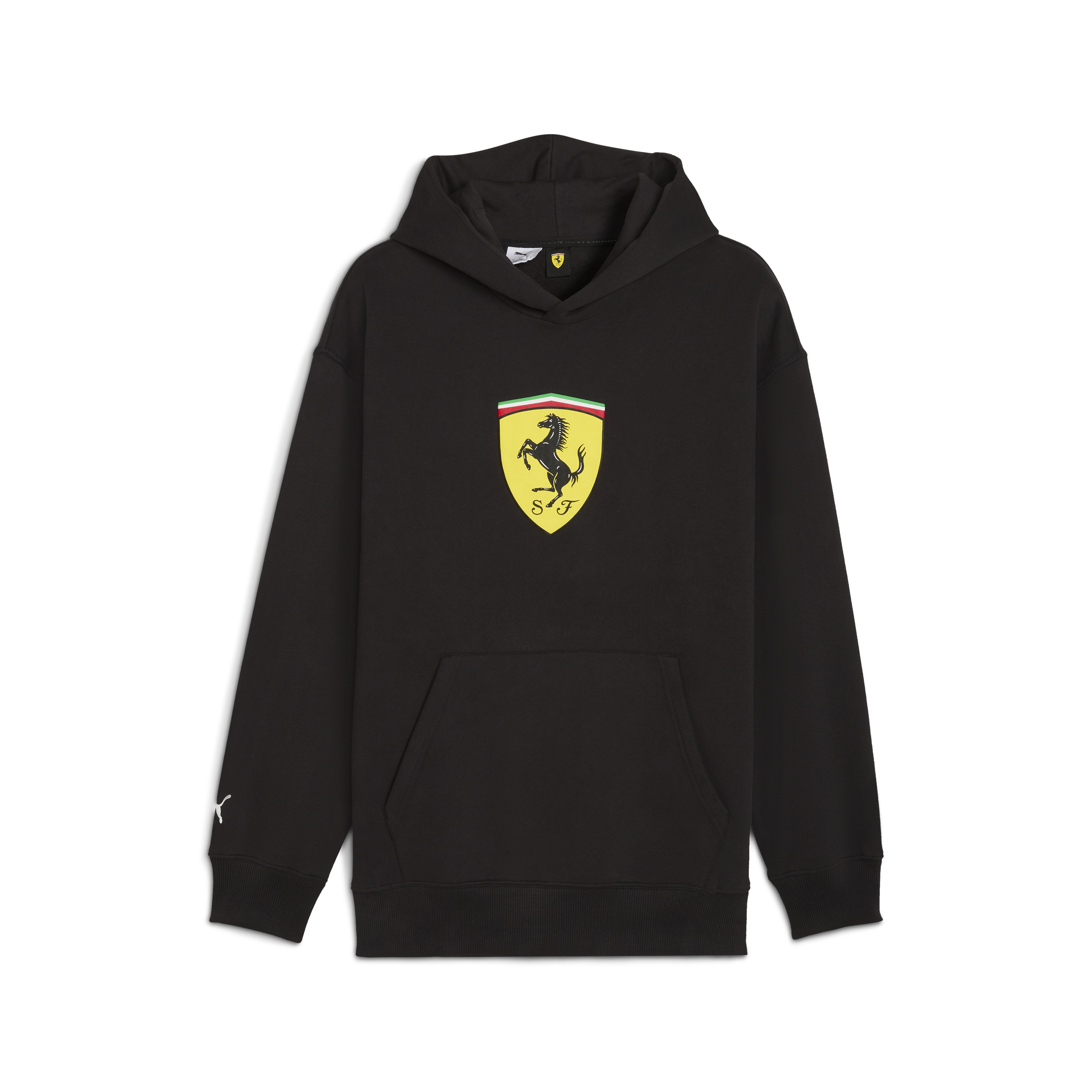 Ferrari hoodie, Puma, sportswear, shield logo, black š„