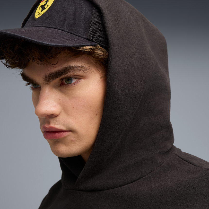 Ferrari hoodie, Puma, sportswear, shield logo, black š„