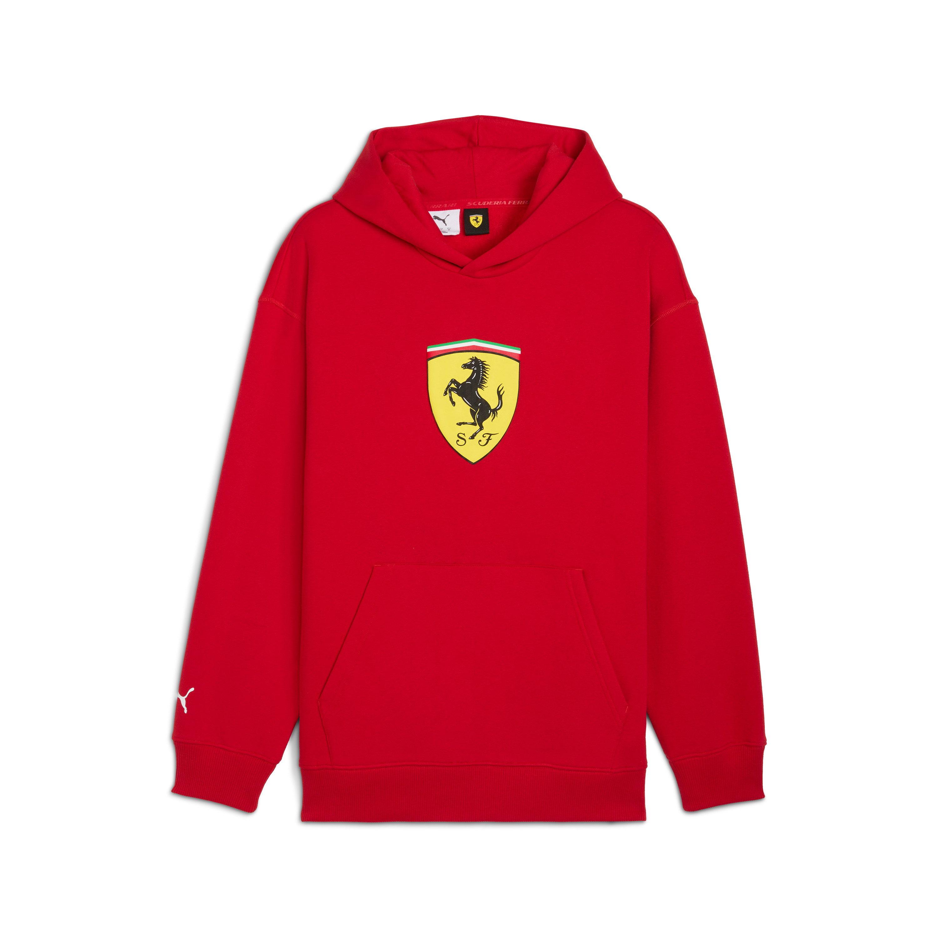 Ferrari hoodie, Puma, sportswear, shield logo, red š„