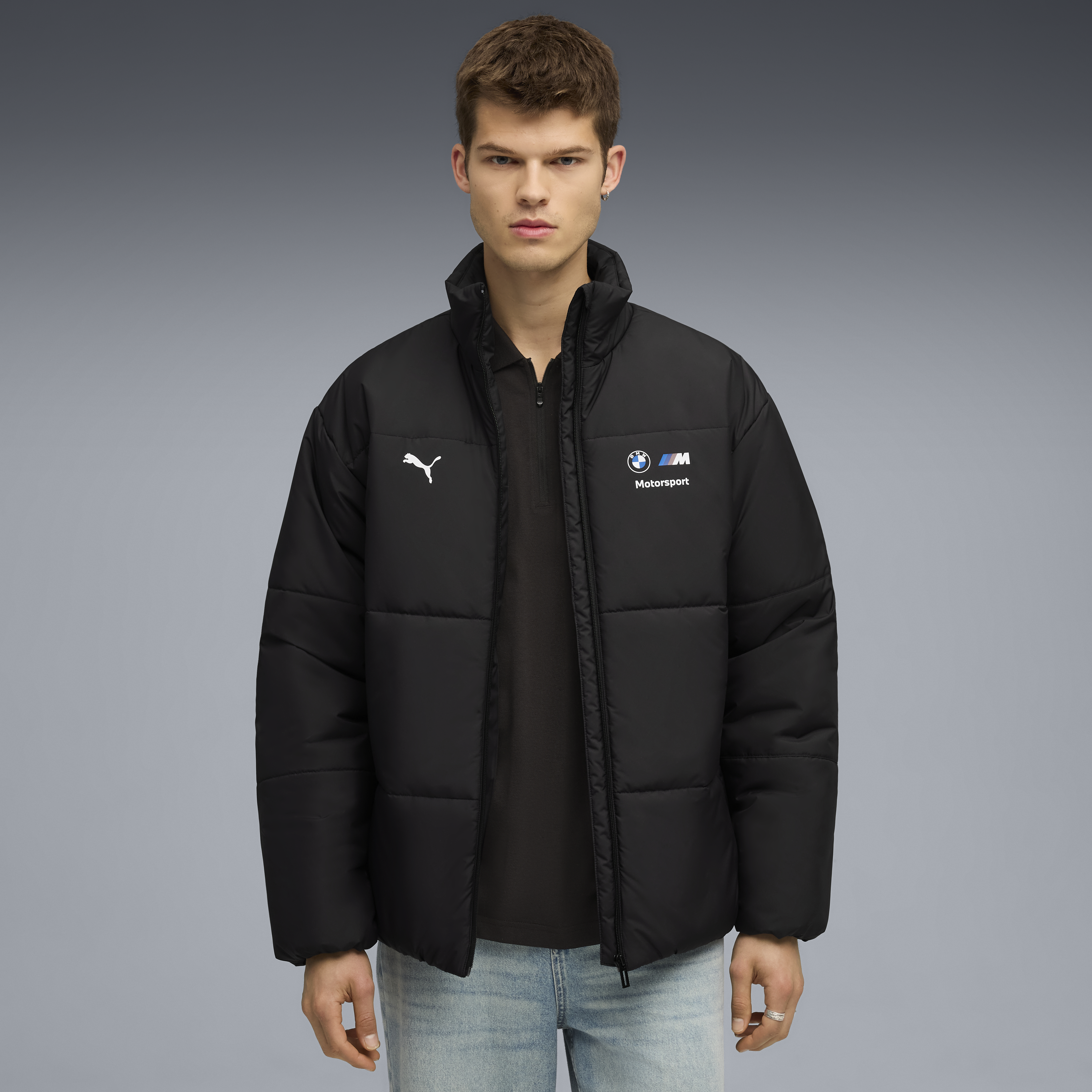 BMW puffer jacket, Puma, MMS, essential+, black š„