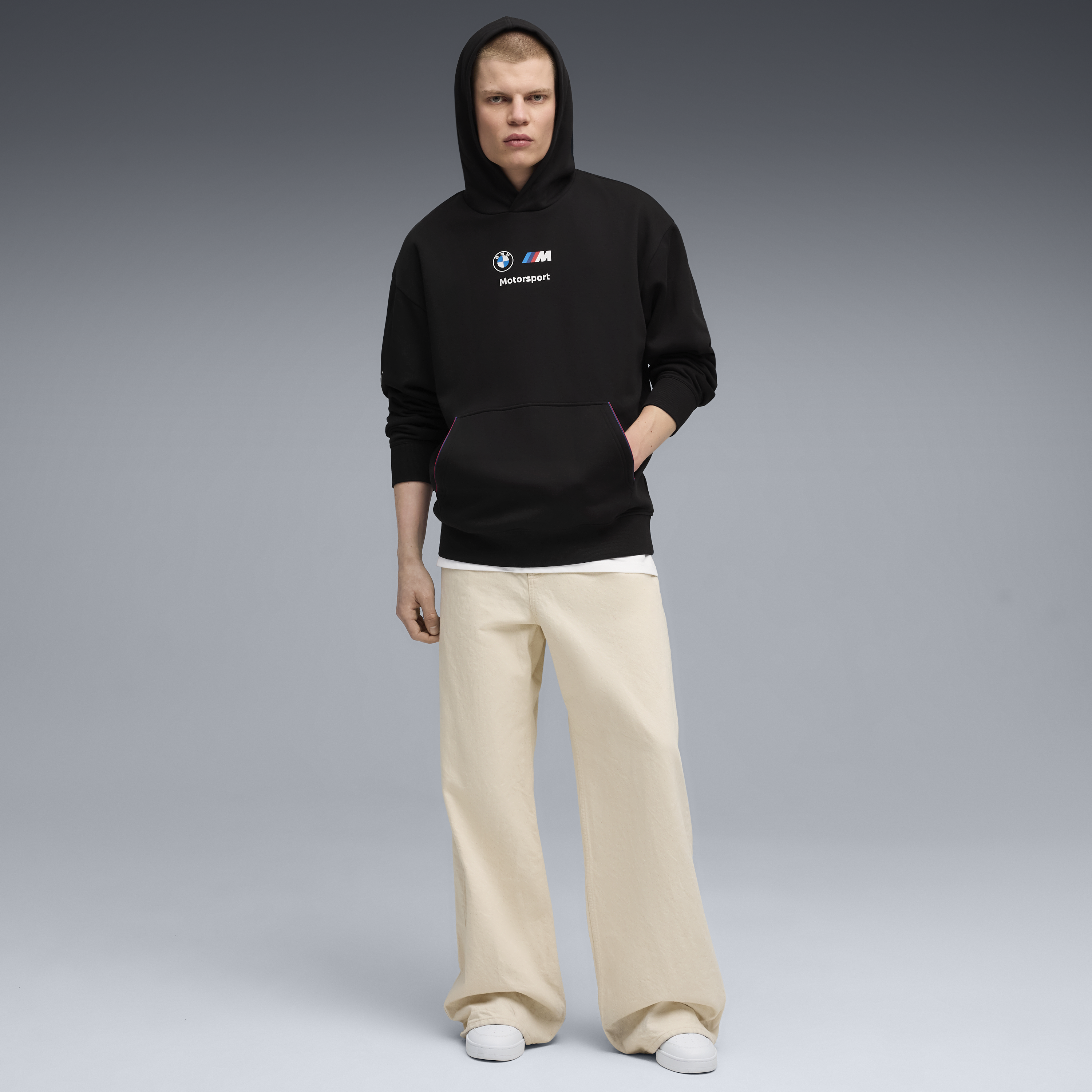 BMW fleece hoodie, Puma, MMS, essential+, black š„