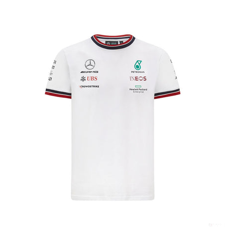 Mercedes T-shirt, Team, White, 2021 - FansBRANDS®