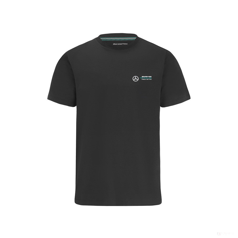 Mercedes T-Shirt, Small Logo, Black, 2022