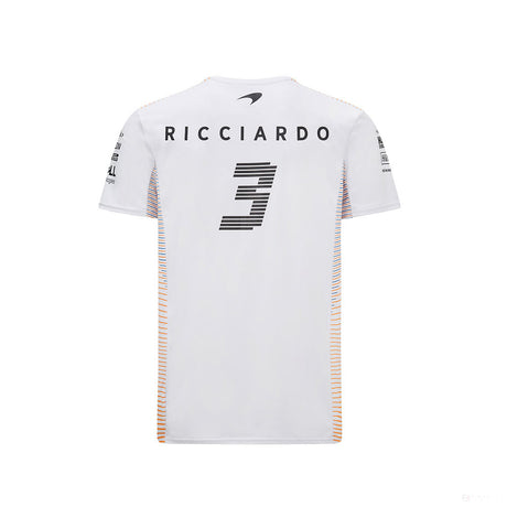 McLaren T-shirt, Daniel Ricciardo, White, 2021 - FansBRANDS®