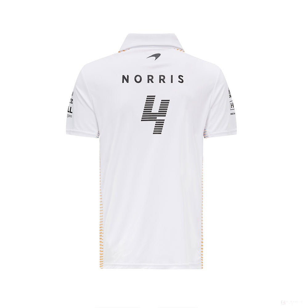 McLaren Polo, Lando Norris, White, 2021 - FansBRANDS®