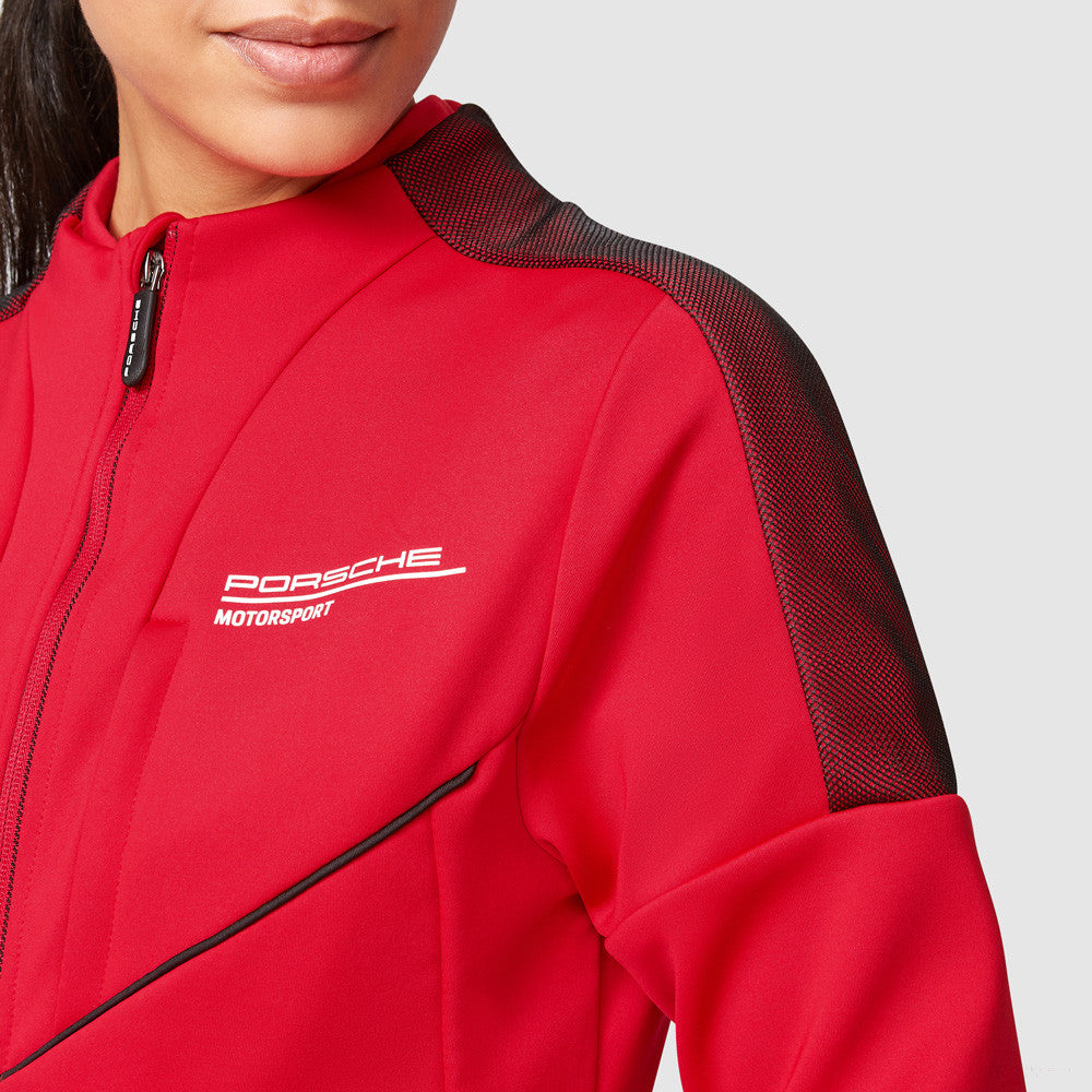 Porsche Fanwear Womens Softshell Jacket, Red, 2022 - FansBRANDS®