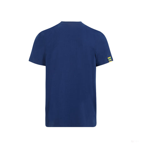 Ayrton Senna T-shirt, Brasil Flag, Blue, 2021 - FansBRANDS®