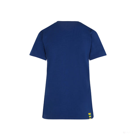 Ayrton Senna Womens T-shirt, Logo, Blue, 2021 - FansBRANDS®