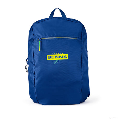 Ayrton Senna Backpack, Packable, Blue, 2021 - FansBRANDS®