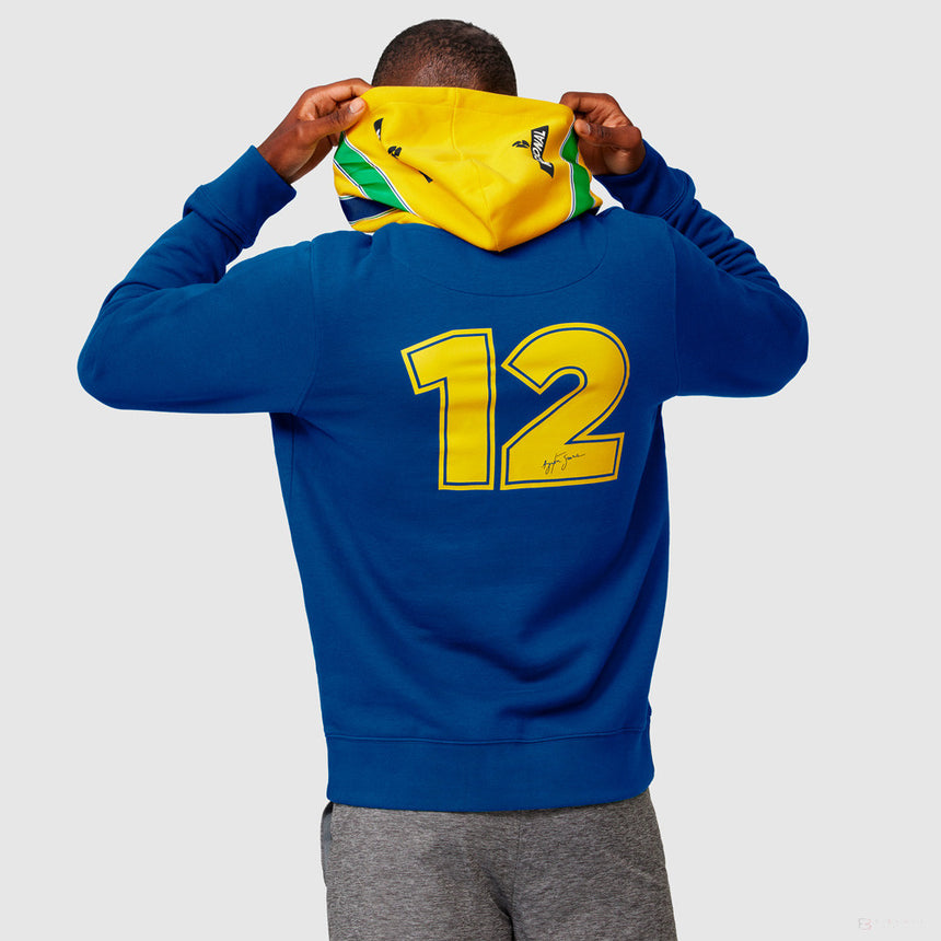 Ayrton Senna Sweater, Stripe Mens, Blue, 2021 - FansBRANDS®