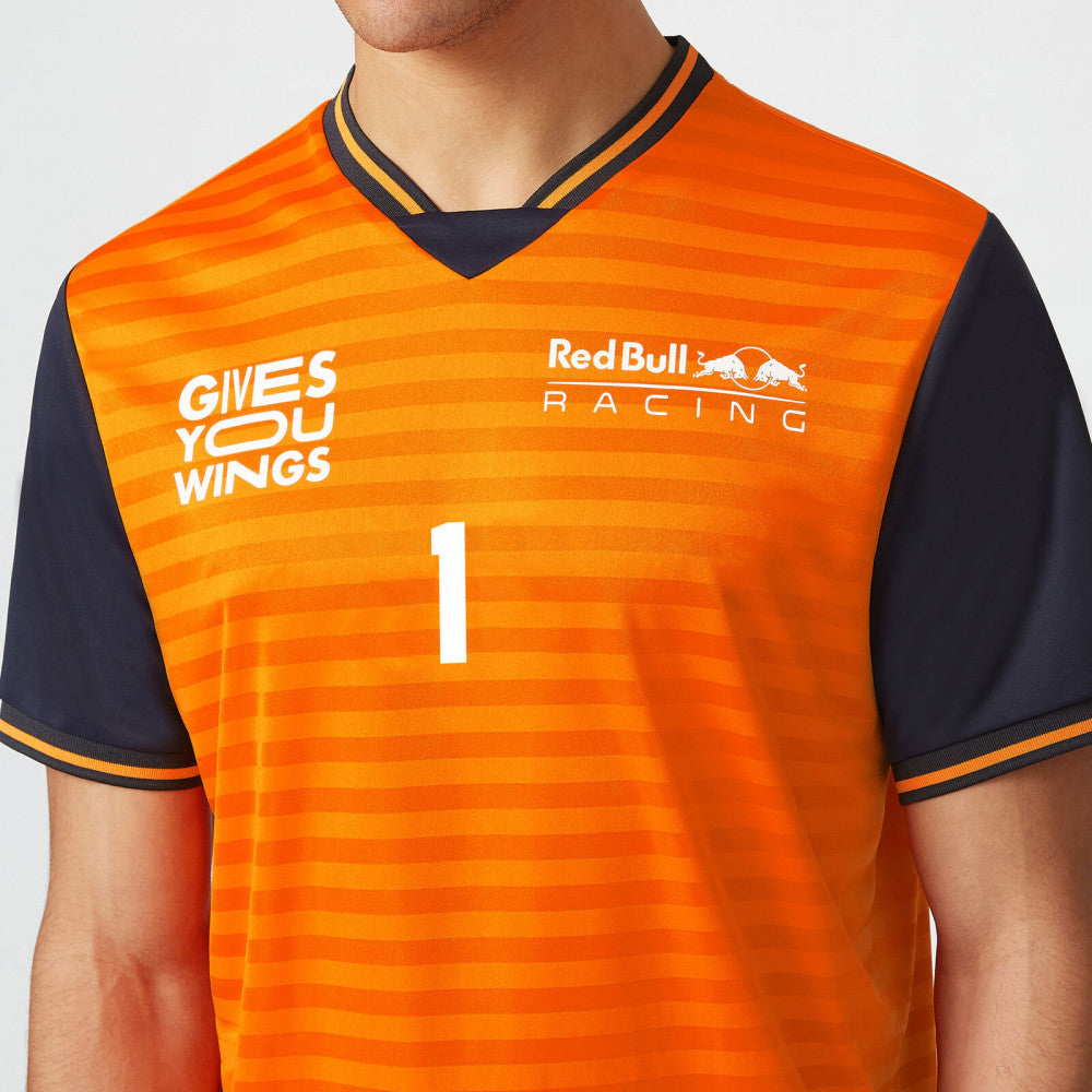 Red Bull T-Shirt, Max Verstappen Sportswear, Orange, 2022 - FansBRANDS®