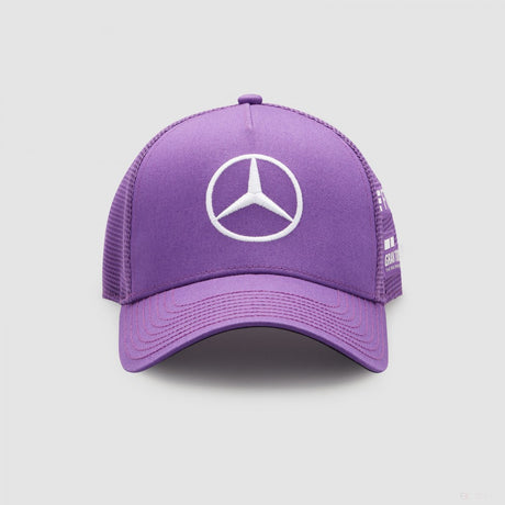 Mercedes Baseball Cap, Lewis Hamilton Trucker, Adult, Purple, 2022 - FansBRANDS®