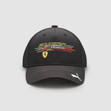 Ferrari Baseball Cap, Fanwear Logo, Adult, Black, 2022 - FansBRANDS®