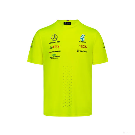 Mercedes T-Shirt, Team Set Up, Yellow, 2022 - FansBRANDS®