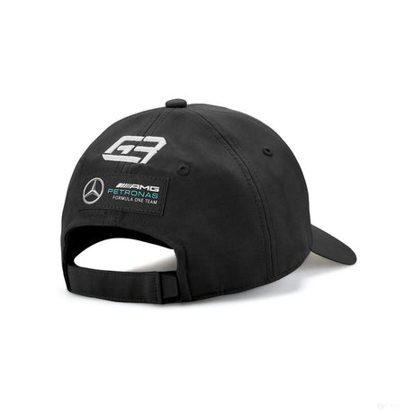 Mercedes Baseball Cap, George Russell, Adult, Black, 2022