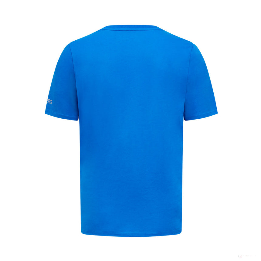 Mercedes George Russell Portrait Tee, Blue - FansBRANDS®