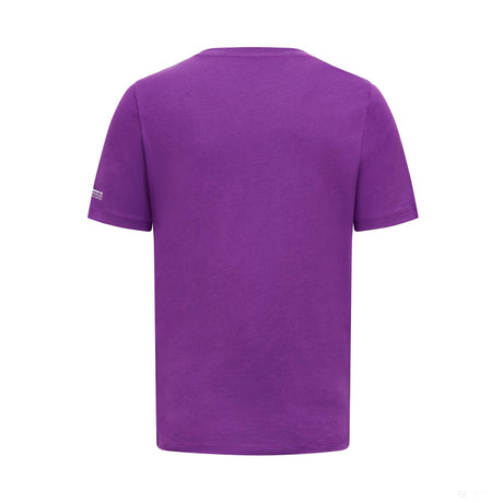 Mercedes Mens Lewis Hamilton Logo Tee, Purple