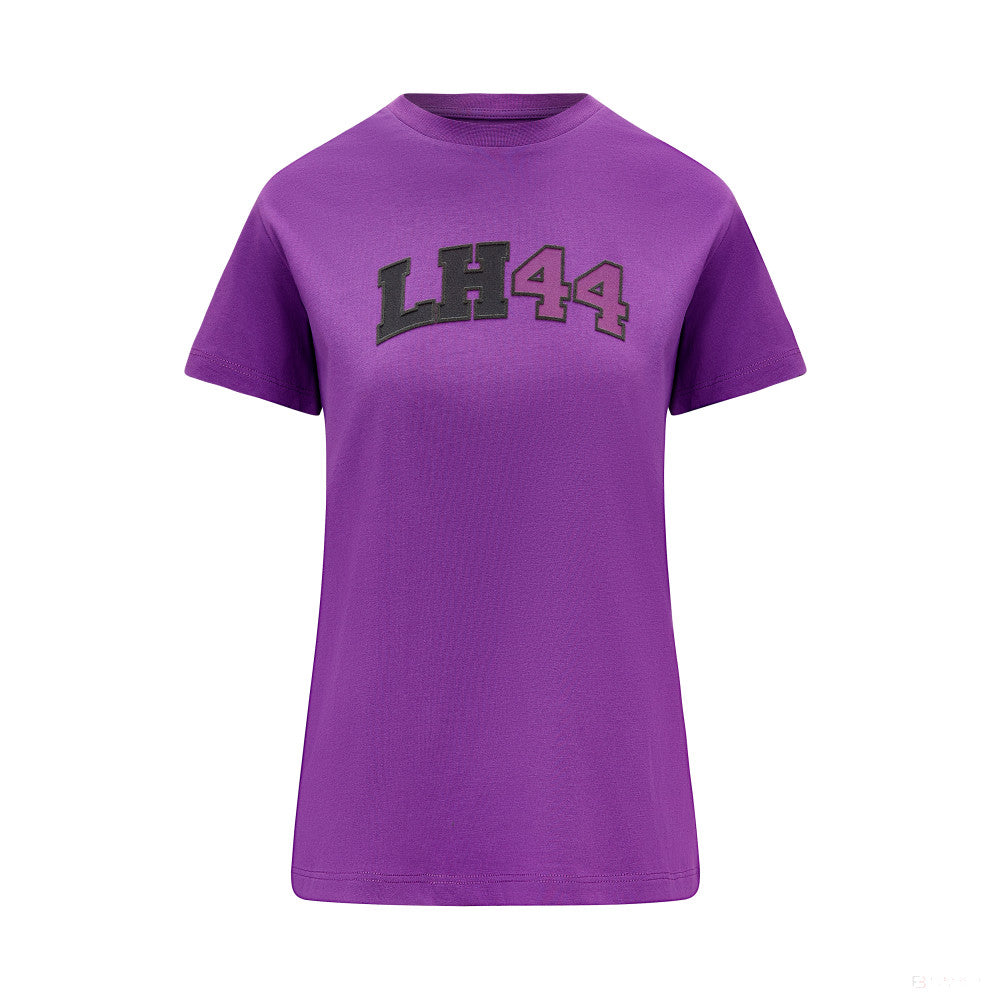 Mercedes Womens Lewis Hamilton Logo Tee, Purple - FansBRANDS®