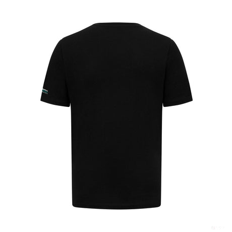 Mercedes Mens George Russell Logo Tee, Black