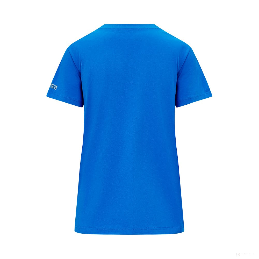 Mercedes Womens George Russell Logo Tee, Blue - FansBRANDS®