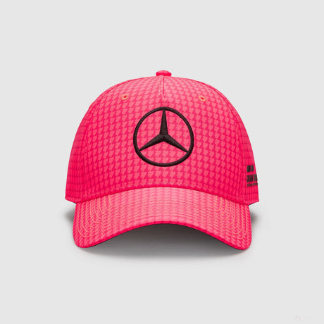 Mercedes Team Lewis Hamilton Col Driver Baseball Cap, Neon Pink, 2023 - FansBRANDS®