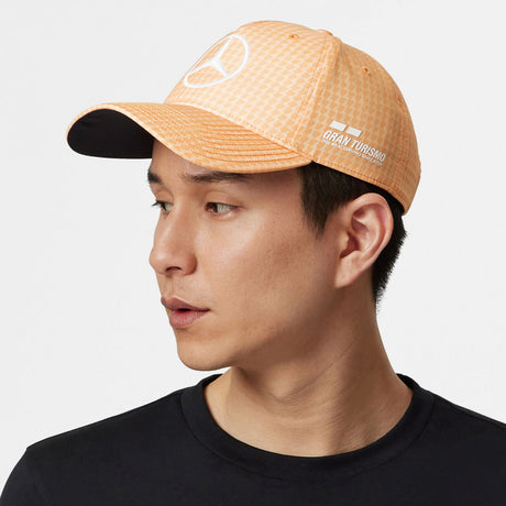 Mercedes Team Lewis Hamilton Col Driver Baseball Cap, Peach, 2023 - FansBRANDS®