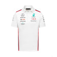 Mercedes Team Mens Polo, White, 2023 - FansBRANDS®